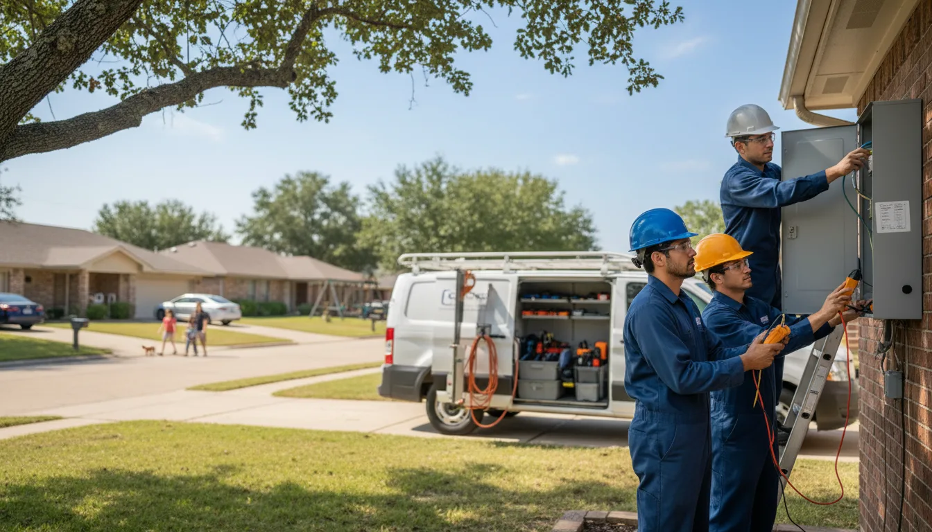 Certified electrician providing emergency electrical services in Wheeler, TX
